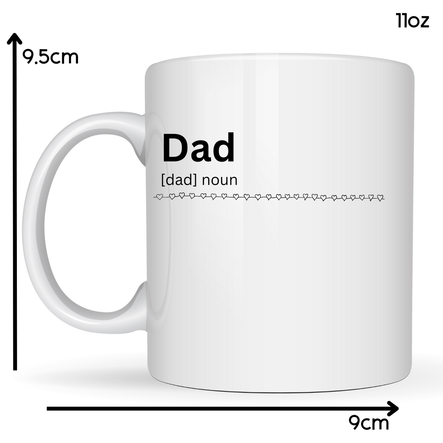 Dad Descriptive 11oz Ceramic Descriptive Mug