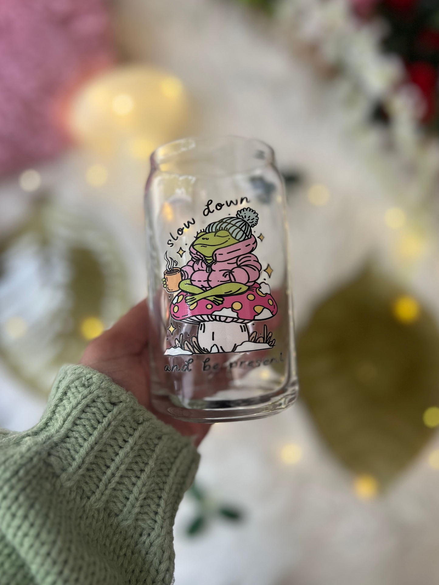 Calm Down and be Present | 16oz | Glass Can