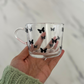 Butterfly Silhouette | Glass Teacup