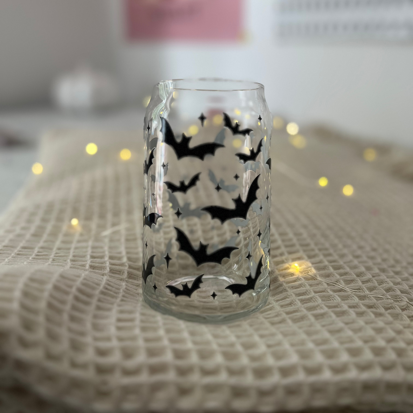 Spooky Bats | 16oz | Glass Can