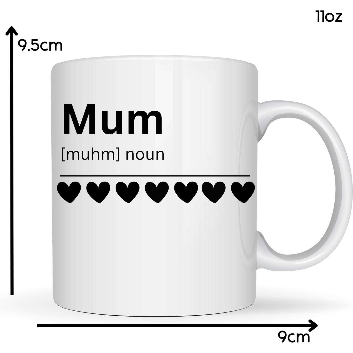 Mum Descriptive 11oz Ceramic Mug