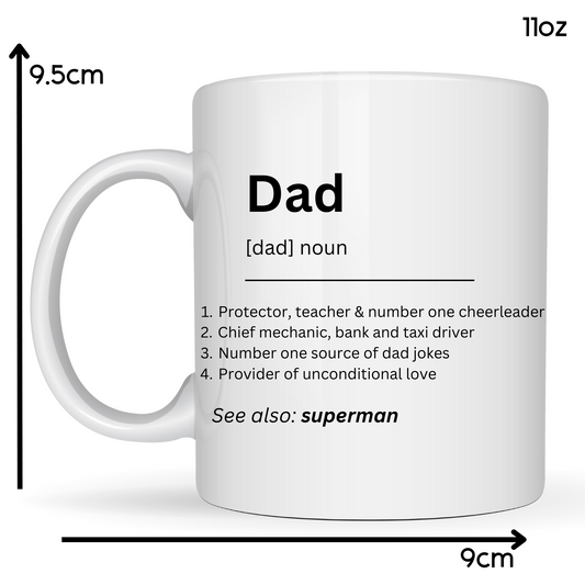 Dad Descriptive 11oz Ceramic Descriptive Mug