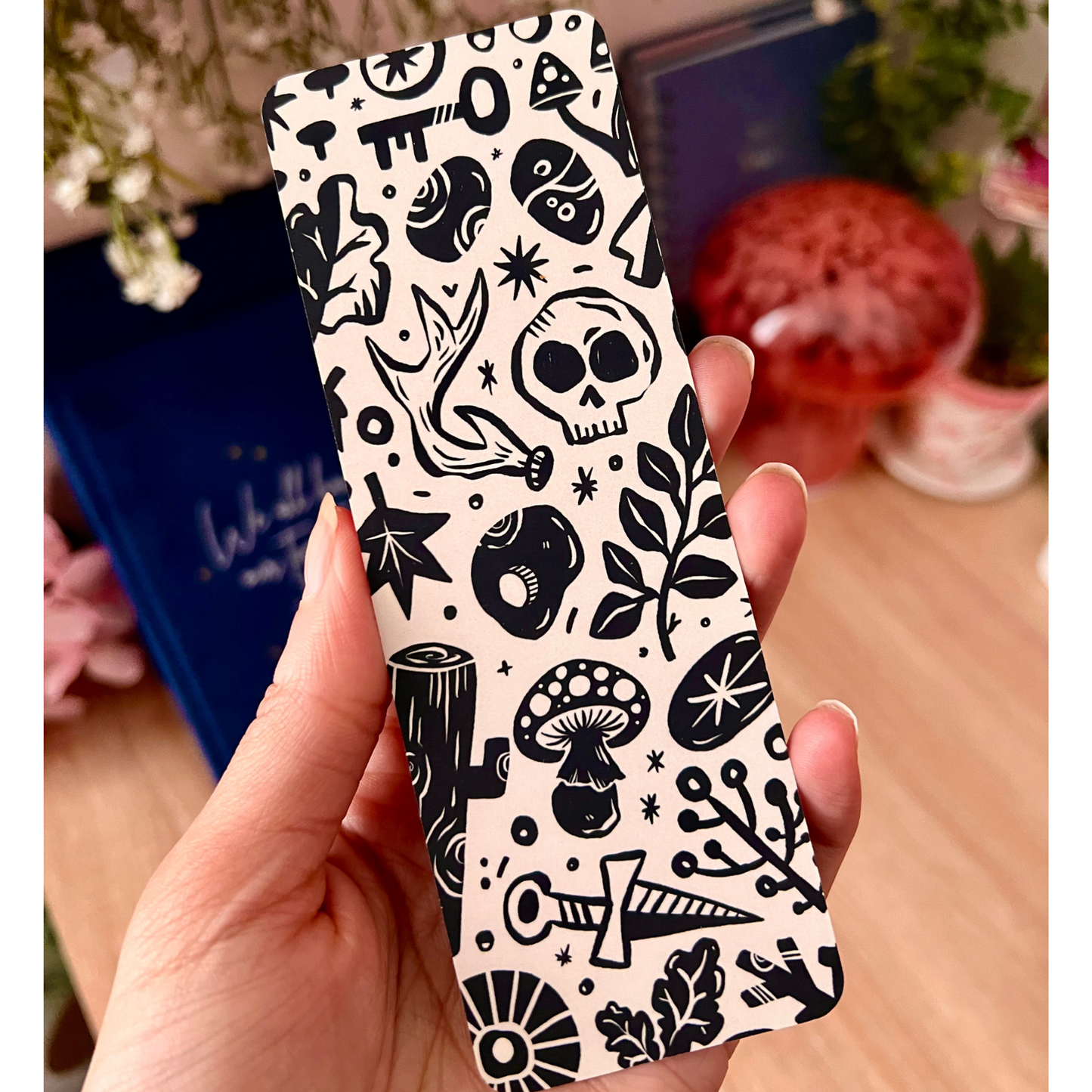 White and Black Bookmark