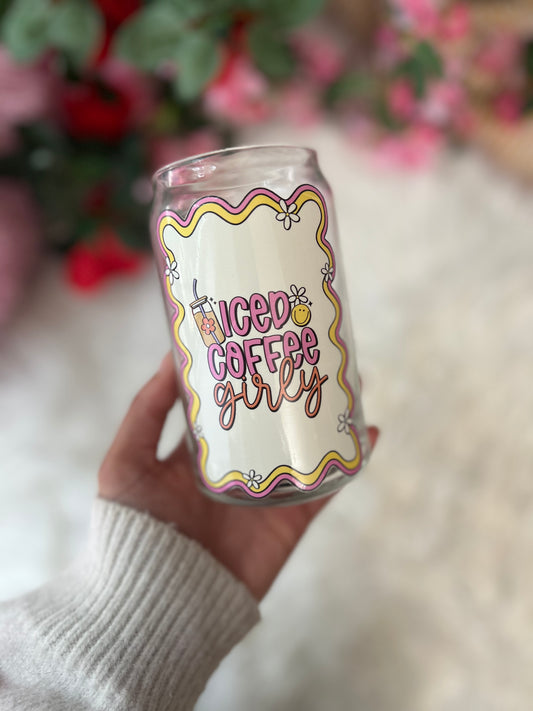 'Iced Coffee Girly' 16oz Cup