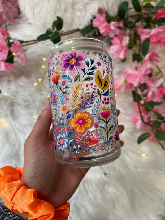 Colourful Flower 16oz Cup